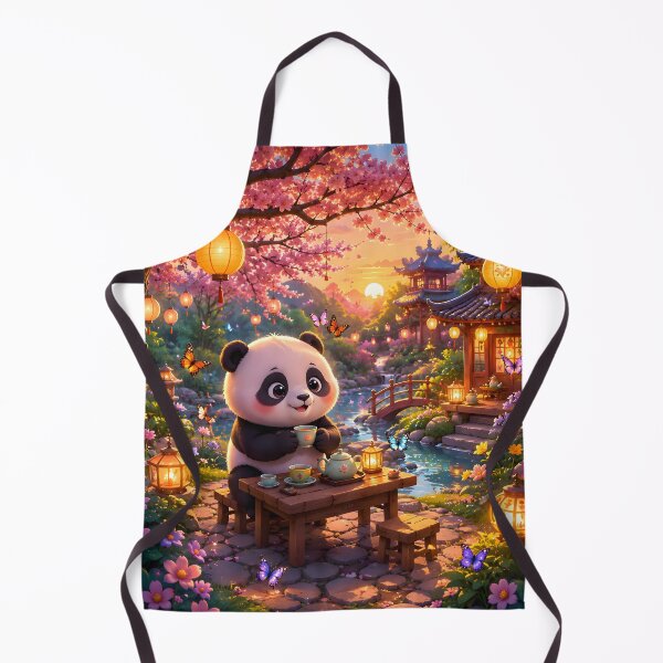 Item preview, Cute Panda Tea Time in Cherry Blossom Garden designed and sold by Herodestroyer.