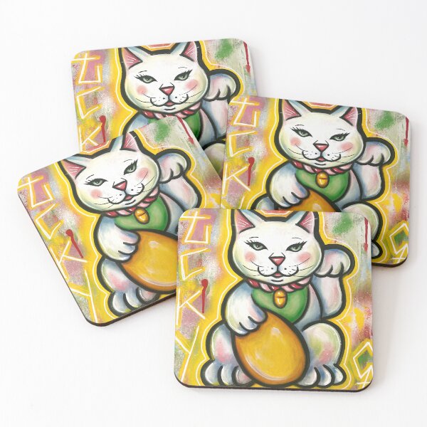 Item preview, Lucky cat designed and sold by Dee Creates Art .