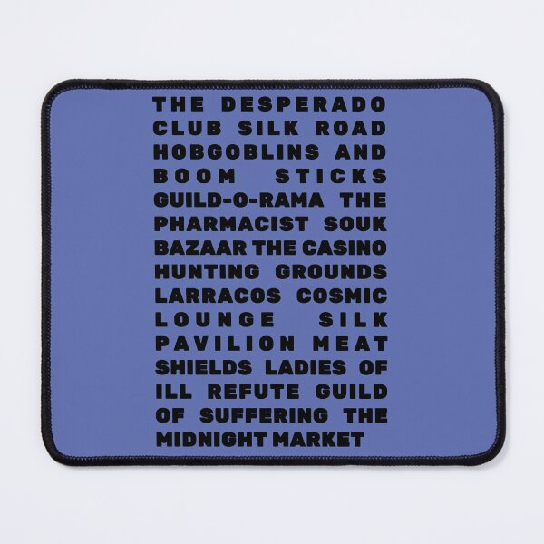 Item preview, The Desperado Club Directory Black Blocky Text designed and sold by FrenchieBoops.