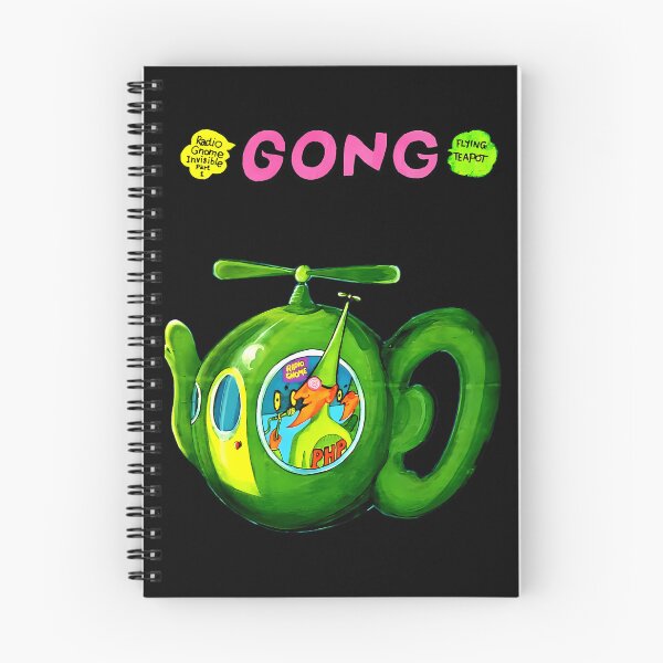 Item preview, Bright Green Flying Object With Propeller Floating On Dark designed and sold by GoldRoad.