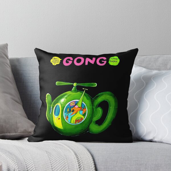 Item preview, Bright Green Flying Object With Propeller Floating On Dark designed and sold by GoldRoad.