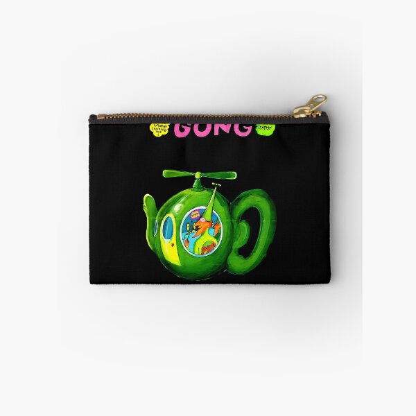 Item preview, Bright Green Flying Object With Propeller Floating On Dark designed and sold by GoldRoad.