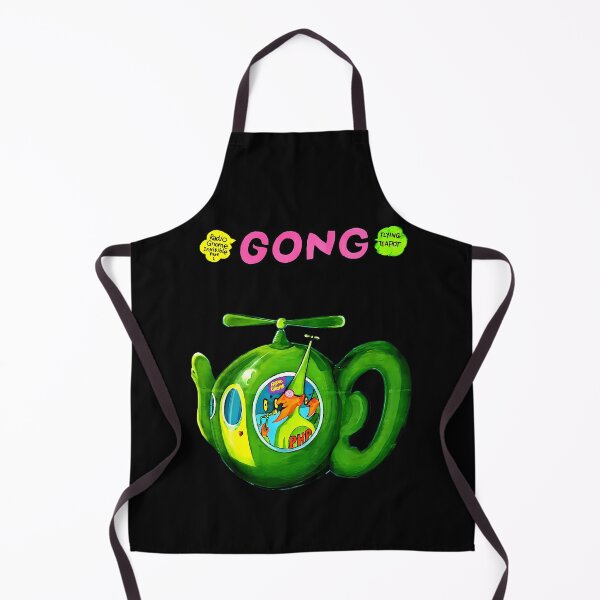 Item preview, Bright Green Flying Object With Propeller Floating On Dark designed and sold by GoldRoad.