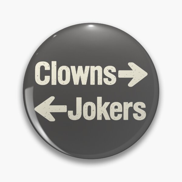 Item preview, Clowns and Jokers (Opposing Arrows) - Distressed Retro Directional Sign designed and sold by ModdiesColors.