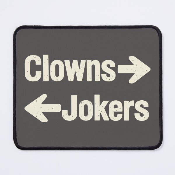 Item preview, Clowns and Jokers (Opposing Arrows) - Distressed Retro Directional Sign designed and sold by ModdiesColors.