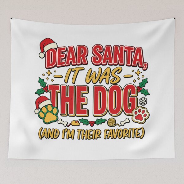 Item preview, Dear Santa, It Was the Dog designed and sold by praakk.