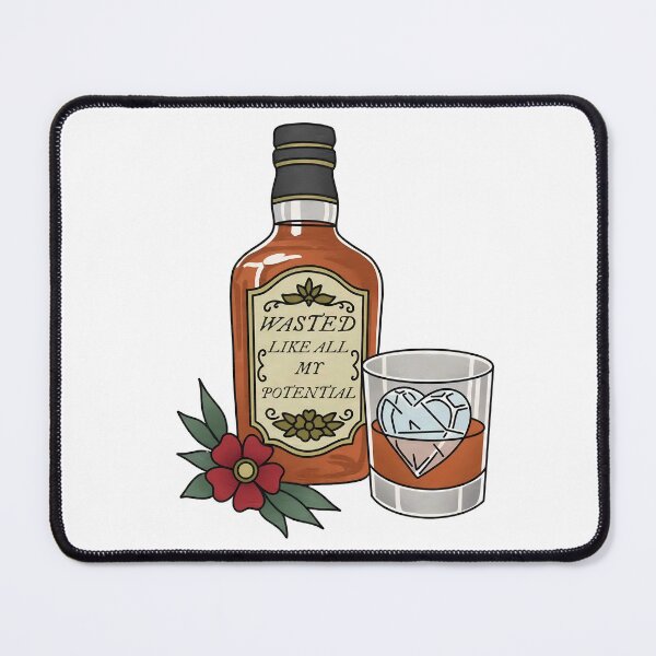 Item preview, Taylor Swift This Is Me Trying Whiskey Bottle Graphic – Aesthetic Folklore Fan Art designed and sold by HelloCal.