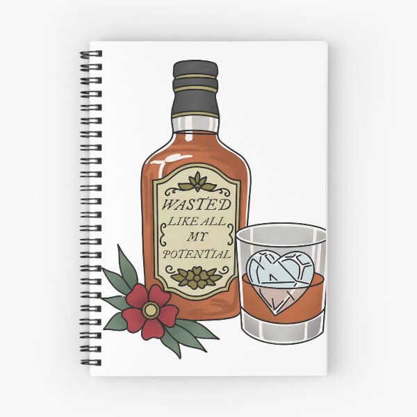 Item preview, Taylor Swift This Is Me Trying Whiskey Bottle Graphic – Aesthetic Folklore Fan Art designed and sold by HelloCal.