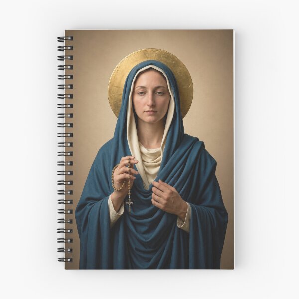 Item preview, Silent Marian Devotion — Our Lady with the Rosary designed and sold by Kutji.Sacred.Art.