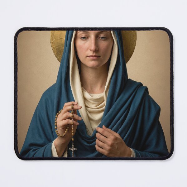 Item preview, Silent Marian Devotion — Our Lady with the Rosary designed and sold by Kutji.Sacred.Art.