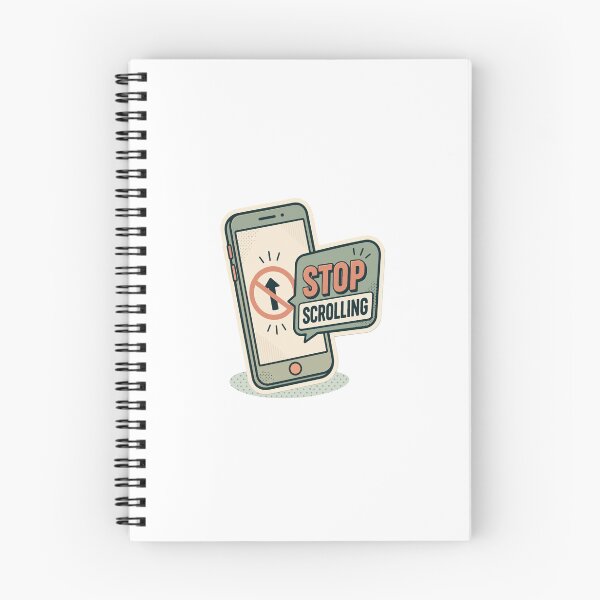Item preview, Stop Scrolling Phone Sticker designed and sold by the--artisans.