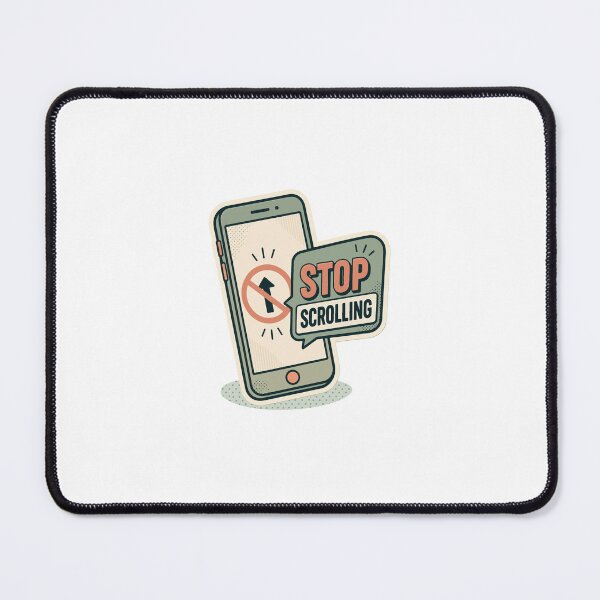 Item preview, Stop Scrolling Phone Sticker designed and sold by the--artisans.