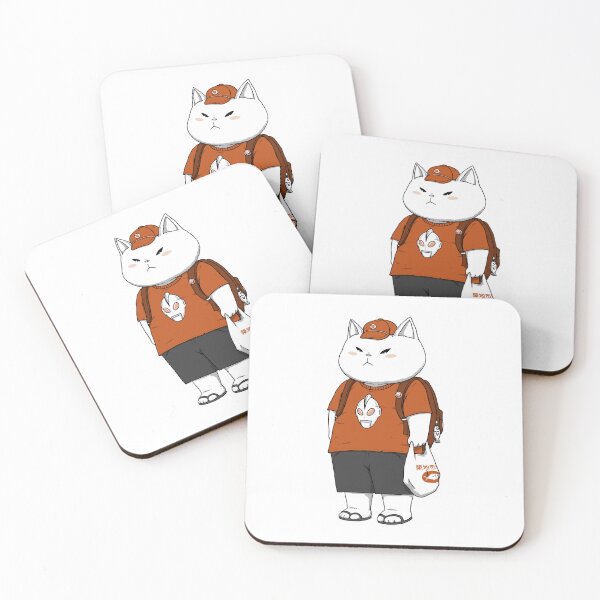 Item preview, Shiro Neko - Kawaii Japanese Cat Art designed and sold by OohMyHoomies.