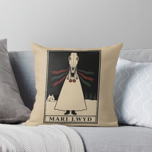 Item preview, Mari Lwyd Horse Skull — Christmas Monsters No. 3 | Gothic Woodcut designed and sold by Planthem.