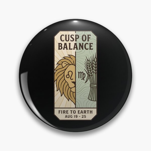 Item preview, Leo Virgo Cusp of Balance Lion Wheat Zodiac Sign designed and sold by Osmose-Studio ⭐⭐⭐⭐⭐.