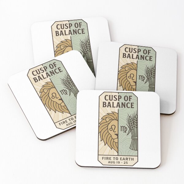 Item preview, Leo Virgo Cusp of Balance Lion Wheat Zodiac Sign designed and sold by Osmose-Studio ⭐⭐⭐⭐⭐.