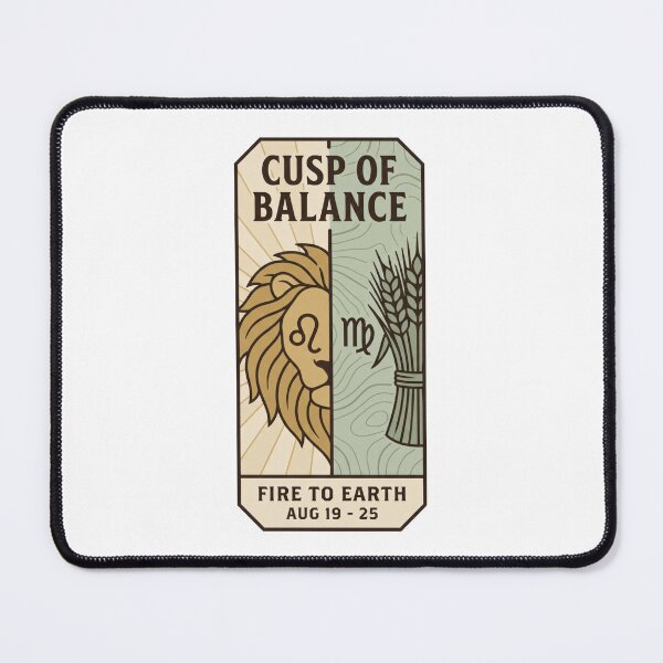 Item preview, Leo Virgo Cusp of Balance Lion Wheat Zodiac Sign designed and sold by Osmose-Studio ⭐⭐⭐⭐⭐.