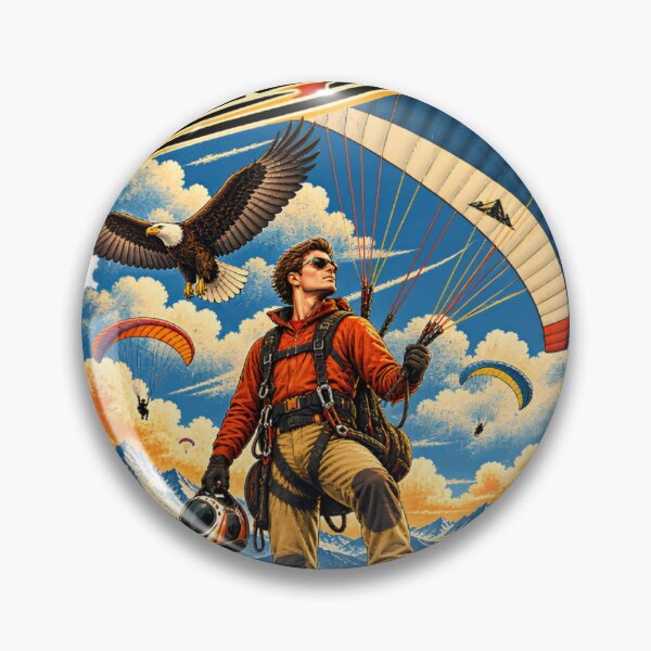 Item preview, Vintage Paragliding Mountain Adventure designed and sold by urbinet.