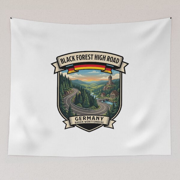 Item preview, Black Forest High Road Germany Mountain Road designed and sold by enzoade.
