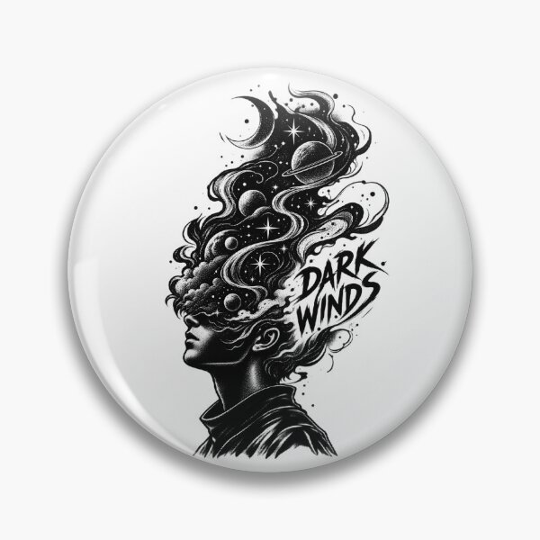 Item preview, Dark Winds Surreal Cosmic Mind Galaxy Dark Aesthetic Linework Art designed and sold by Shakhbata-1.