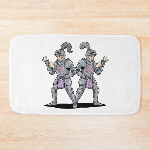 Item preview, Pastry Chef Knights Frosting Hearts On Armor designed and sold by Rare By Hero.