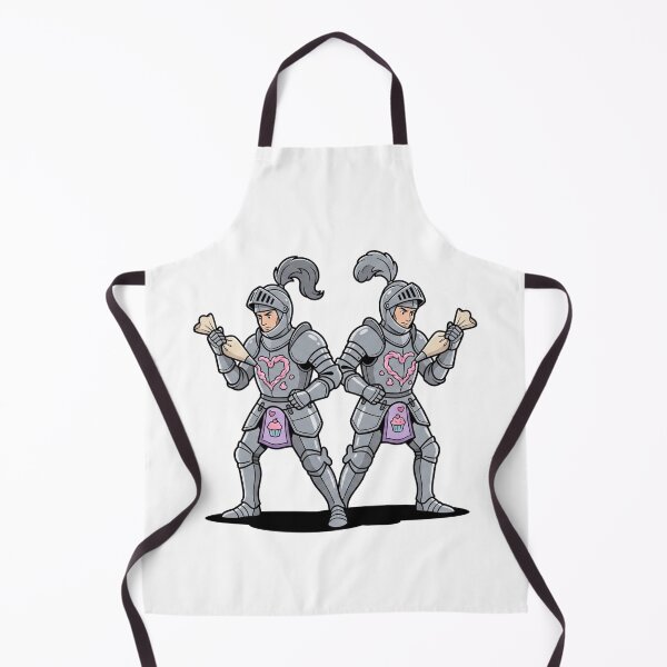 Item preview, Pastry Chef Knights Frosting Hearts On Armor designed and sold by Rare By Hero.