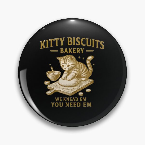 Item preview, Kitty Biscuits Bakery Cute Cat Kneading Dough Art designed and sold by Dmo3HarkoArt.