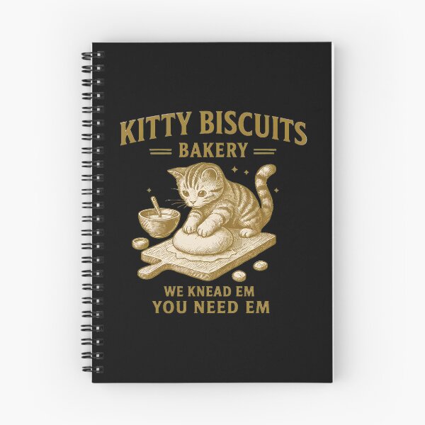 Item preview, Kitty Biscuits Bakery Cute Cat Kneading Dough Art designed and sold by Dmo3HarkoArt.