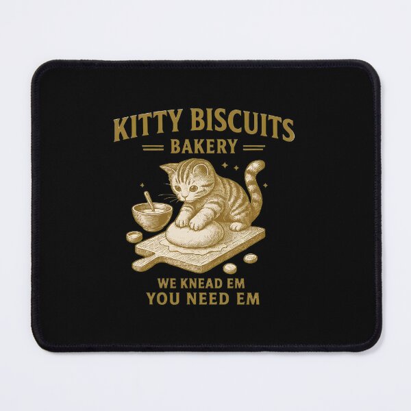 Item preview, Kitty Biscuits Bakery Cute Cat Kneading Dough Art designed and sold by Dmo3HarkoArt.