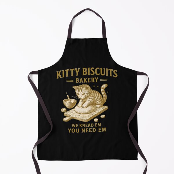 Item preview, Kitty Biscuits Bakery Cute Cat Kneading Dough Art designed and sold by Dmo3HarkoArt.