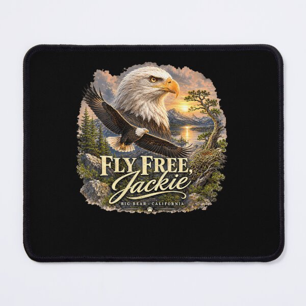 Item preview, Fly Free Jackie Eagle Memorial Big Bear Tribute designed and sold by HaytamShop.