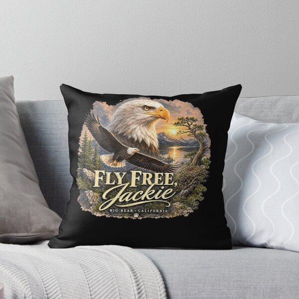 Item preview, Fly Free Jackie Eagle Memorial Big Bear Tribute designed and sold by HaytamShop.