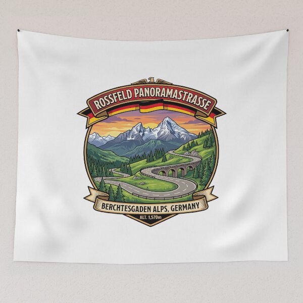 Item preview, Rossfeld Panoramastraße Bavarian Alps Route designed and sold by enzoade.