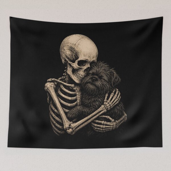 Item preview, Skeleton Affenpinsher Halloween Design designed and sold by rafaeltto.