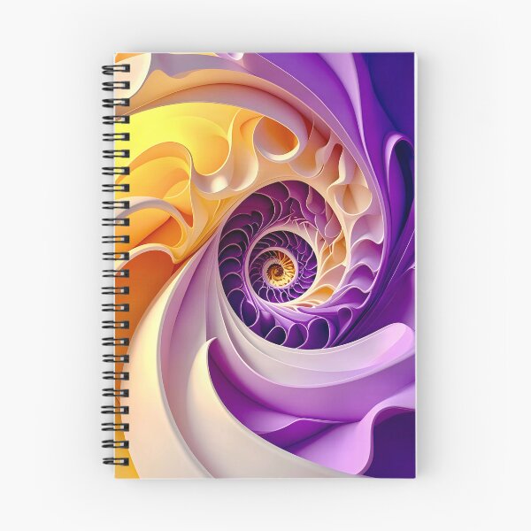 Item preview, Vibrant Spiral Swirl Design in Purple and Yellow designed and sold by Vicky Brago-Mitchell®.