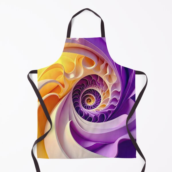 Item preview, Vibrant Spiral Swirl Design in Purple and Yellow designed and sold by Vicky Brago-Mitchell®.