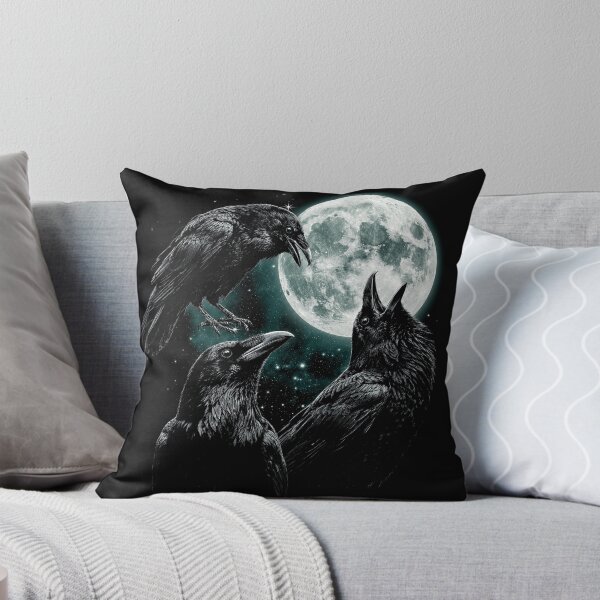 Item preview, Raven Howling To Moon Vintage designed and sold by OceanBandwear.