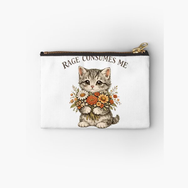 Item preview, Rage Consumes Me Cute Kitten Flower Bouquet designed and sold by Dmo3HarkoArt.