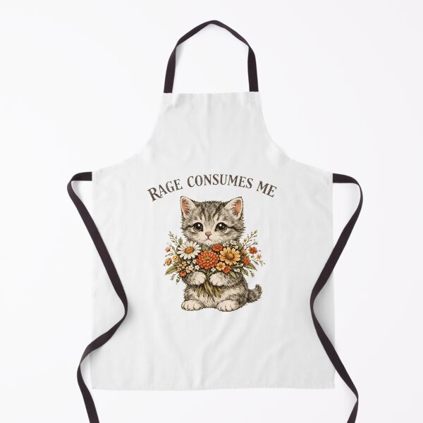 Item preview, Rage Consumes Me Cute Kitten Flower Bouquet designed and sold by Dmo3HarkoArt.