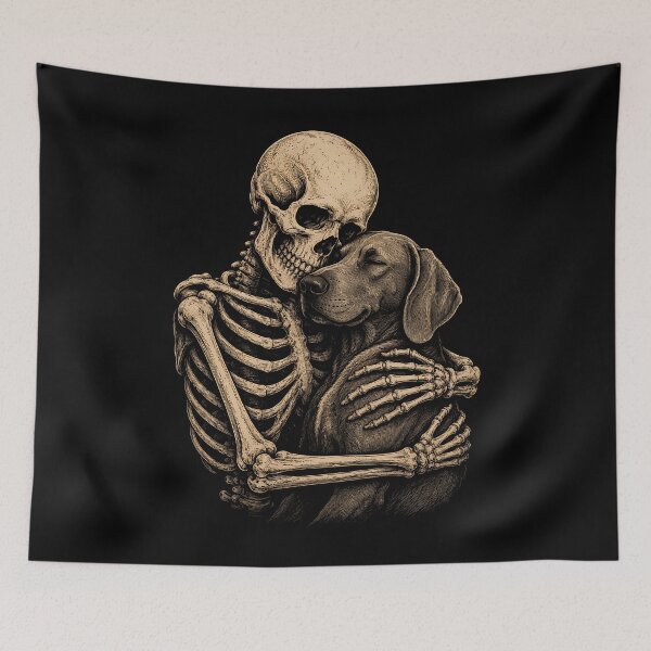 Item preview, Skeleton Great Dane Embrace Halloween Design designed and sold by rafaeltto.