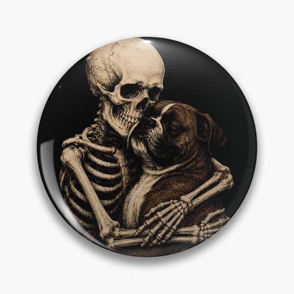 Item preview, Skeleton Boxer Dog Embrace Design Halloween designed and sold by rafaeltto.