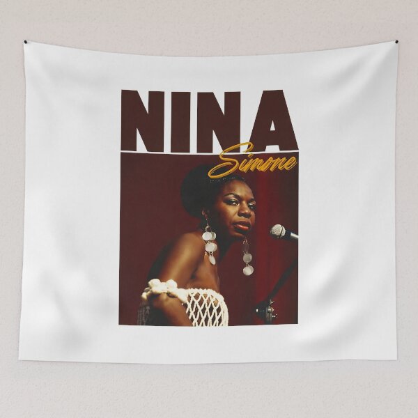 Item preview, Nina Simone Jazz Legend Vintage Soul Portrait designed and sold by Catsi-Nook-Art.