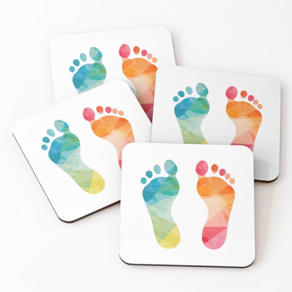 Item preview, Colorful Geometric Footprints Art designed and sold by AlxVel.