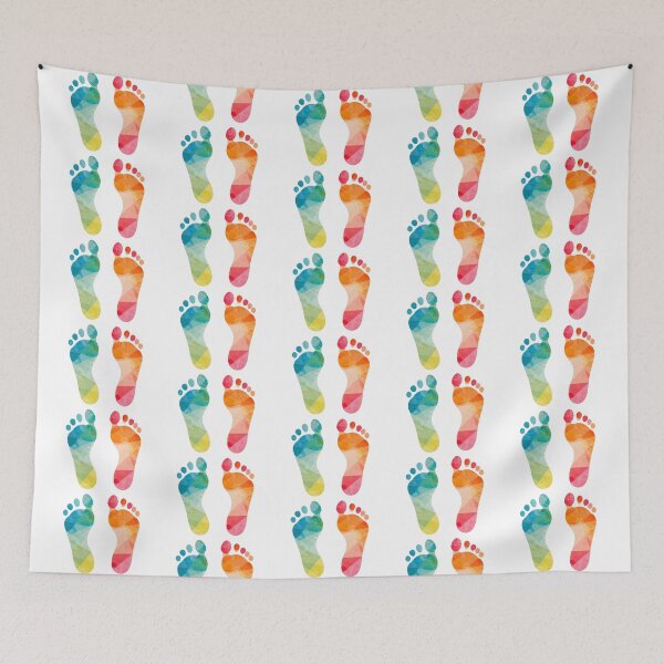 Item preview, Colorful Geometric Footprints Art designed and sold by AlxVel.