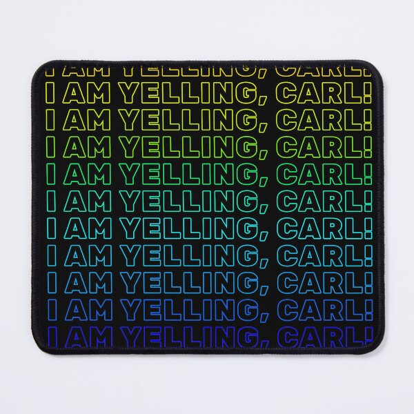 Item preview, I AM YELLING, CARL! Rainbow Outline bubble text designed and sold by FrenchieBoops.