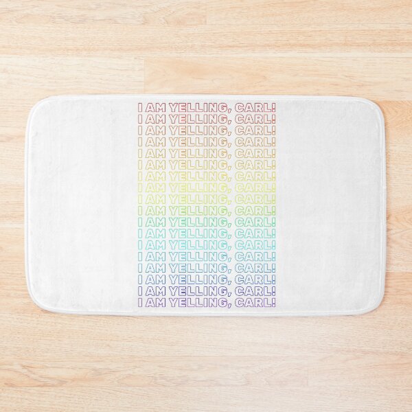 Item preview, I AM YELLING, CARL! Rainbow Outline bubble text designed and sold by FrenchieBoops.