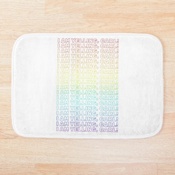 Artikelvorschau, ICH SCHREIE, CARL! Regenbogenumriss-Sprechblase entworfen und verkauft von FrenchieBoops.
