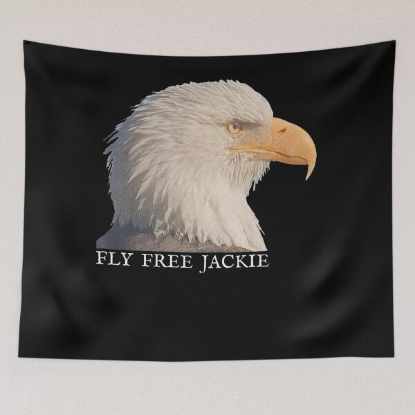 Item preview, Fly Free Jackie Bald Eagle Memorial Tribute designed and sold by Amerakstore.