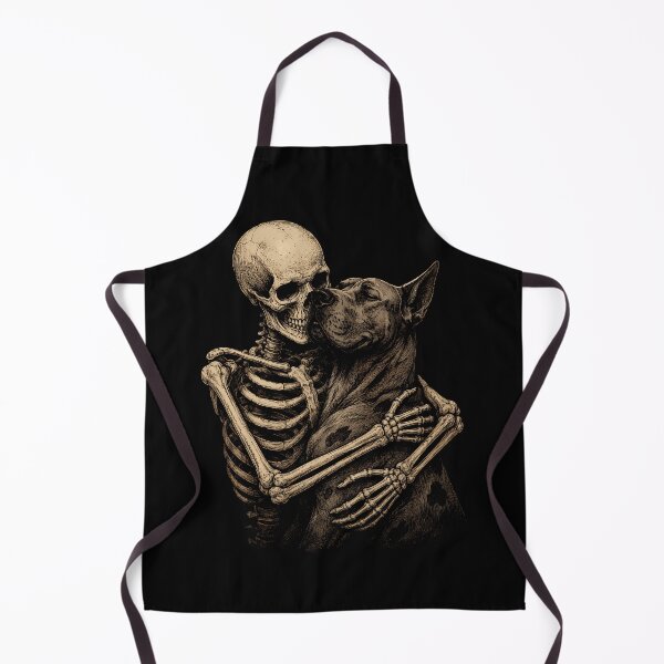 Item preview, Skeleton Great Dane Dog Embrace Halloween Illustration designed and sold by rafaeltto.