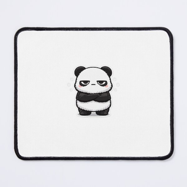 Item preview, Emotionless Panda Sticker Kawaii Deadpan Meme for Introverts & Gen Z Humor designed and sold by CutePrintCorner.